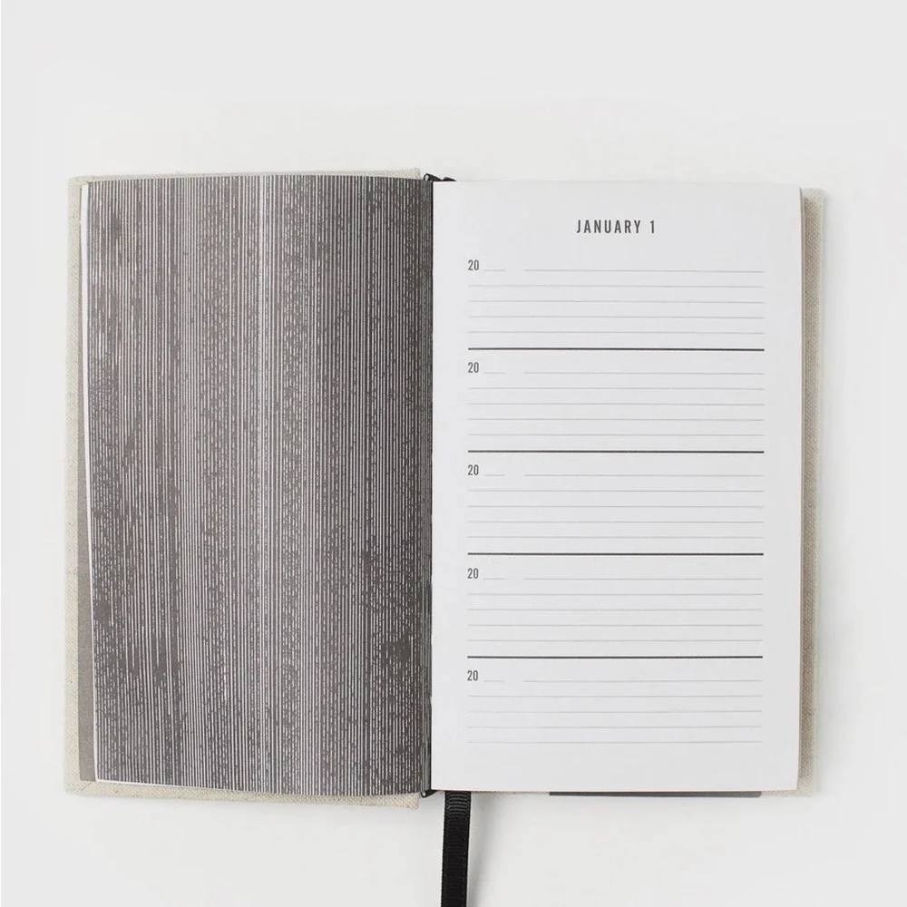 Chronicle Books One Line A Day Memory Book - Natural Linen & Black Text